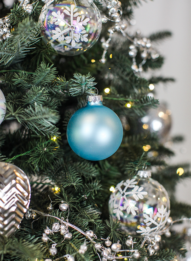 Light Blue Christmas Ornaments