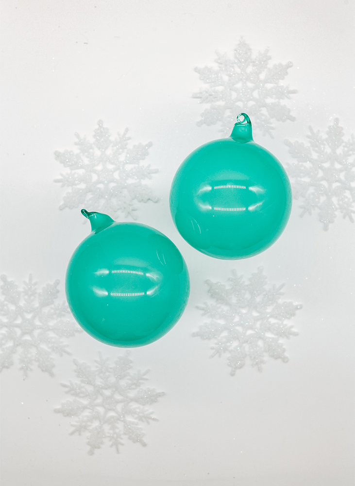 Teal Ornaments