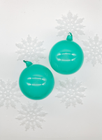 Teal Ornaments