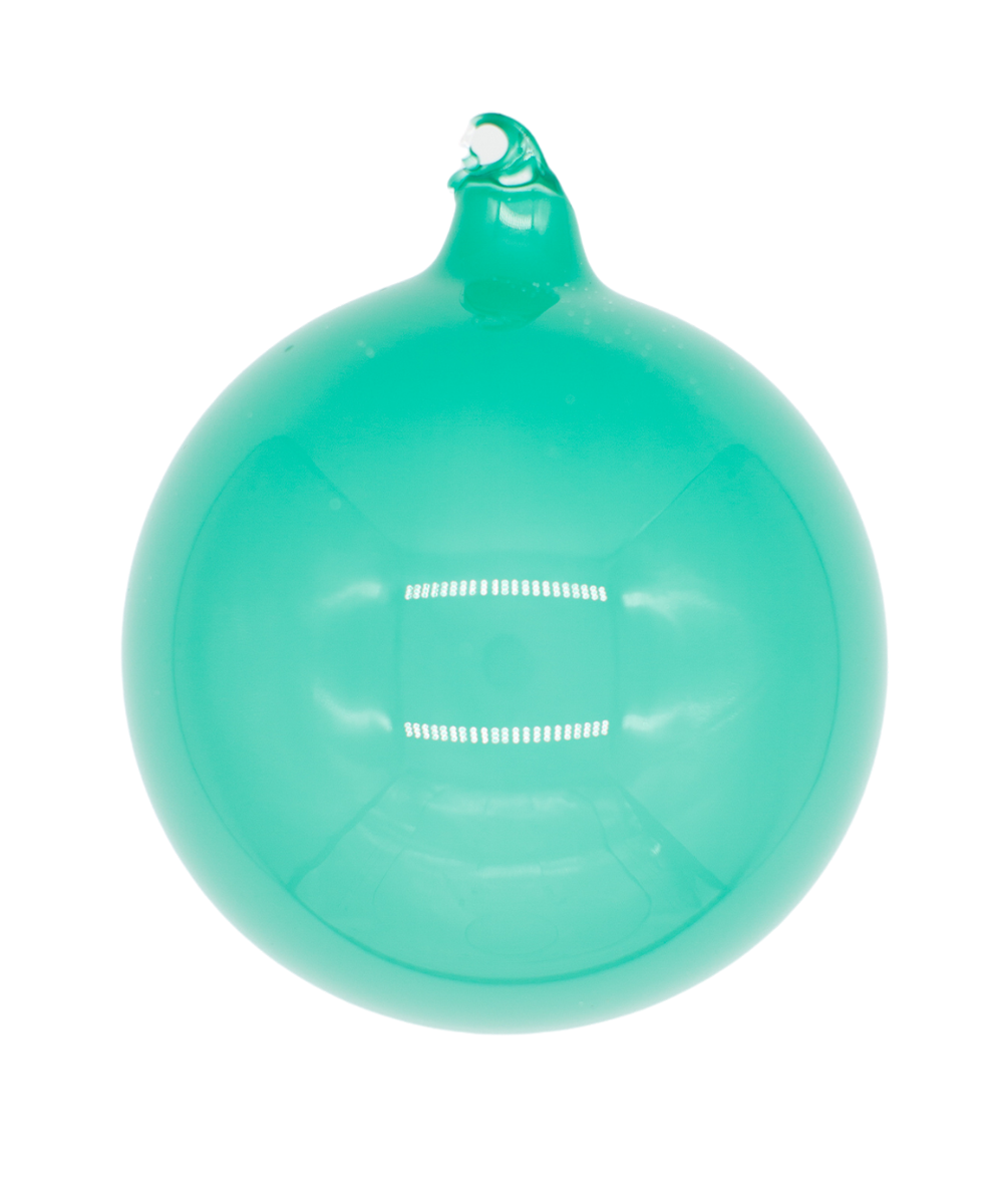 Mouth Blown Teal Ornaments