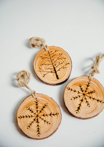 3 in Branch Slice Ornament / Tree