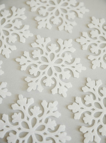 4 in Glitter Snowflake Ornament / Sparkly