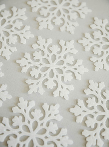 4 in Glitter Snowflake Ornament / Sparkly