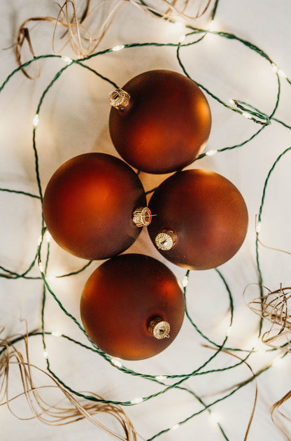 3 in Matte Brown Polish Bauble