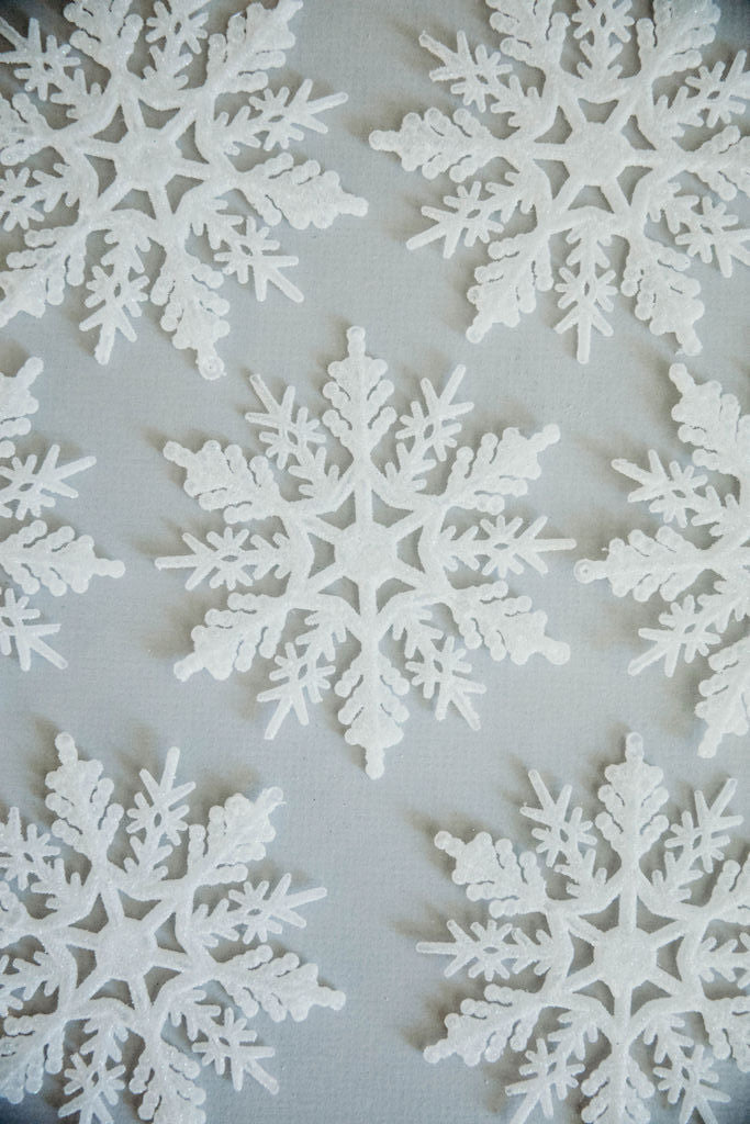 4 in Glitter Snowflake Ornament / Frosty