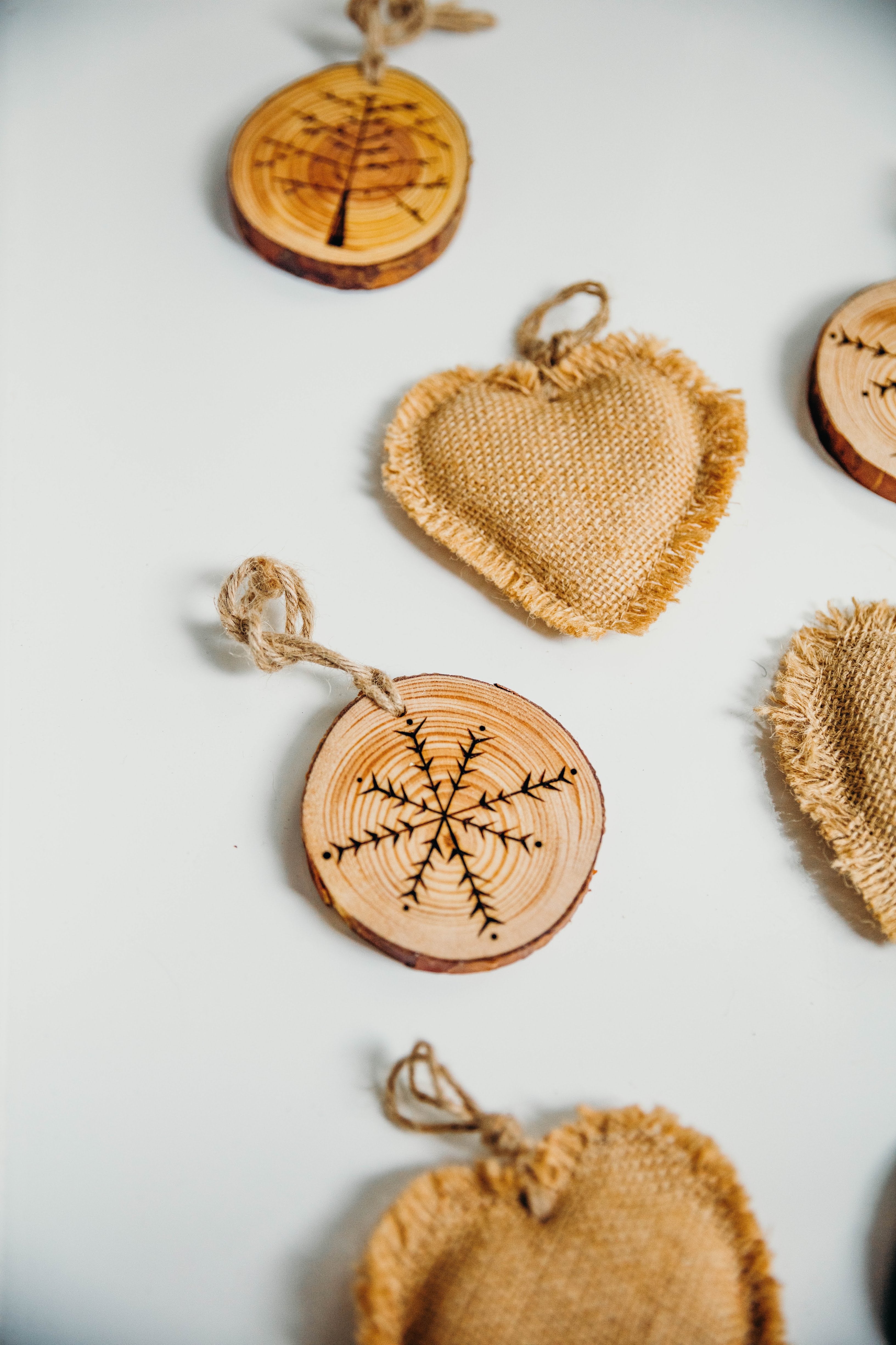 3 in Branch Slice Ornament / Snowflake