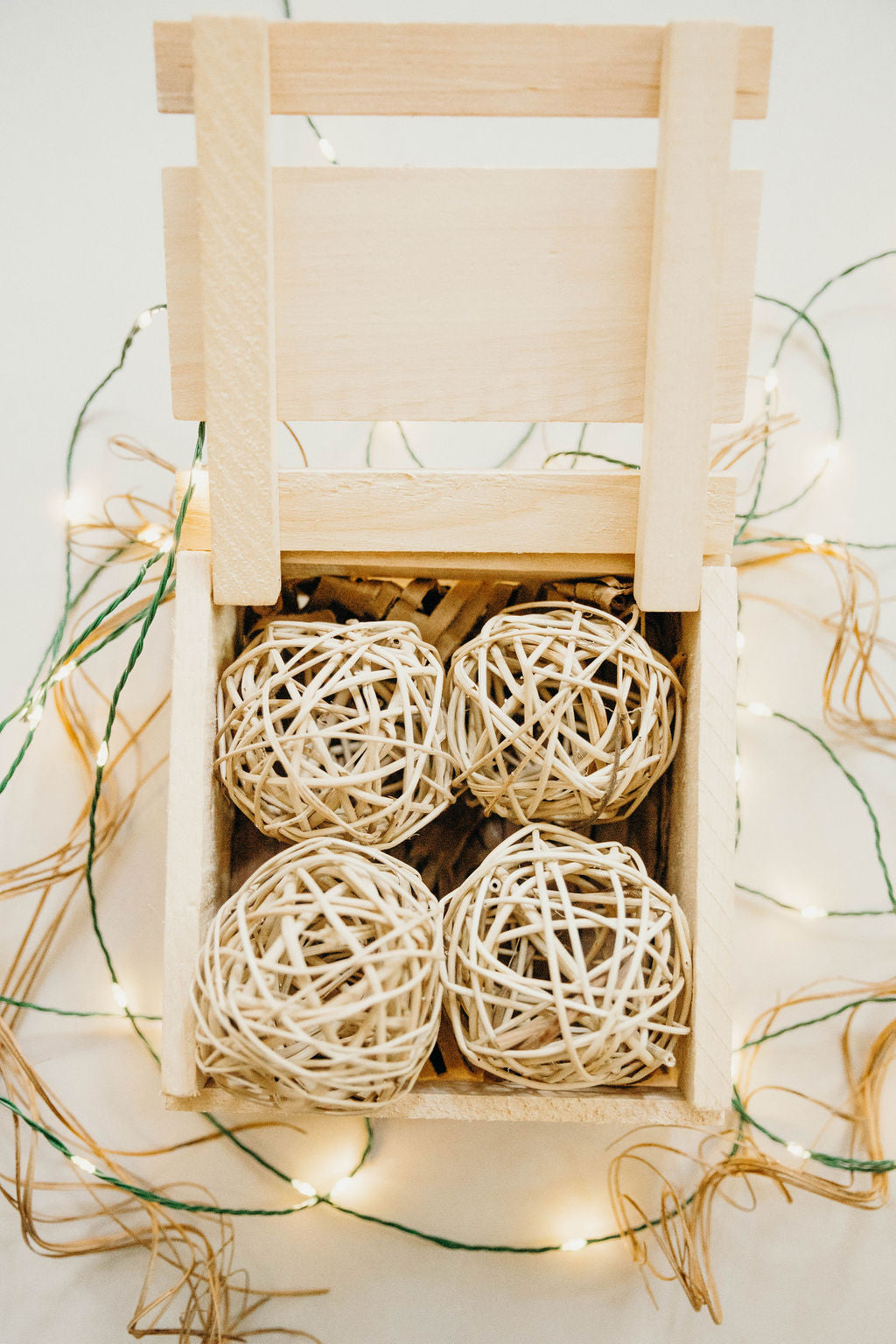 3 in Decorative Rattan Bauble