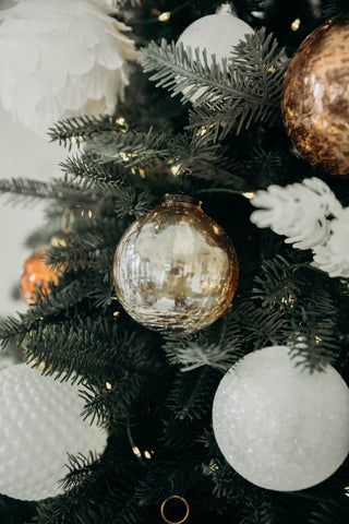 3 in Crackled Glass Bauble