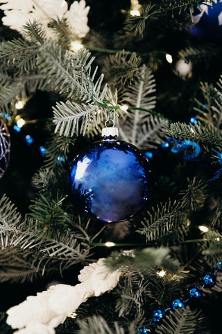 3 in Shiny Blue Polish Bauble