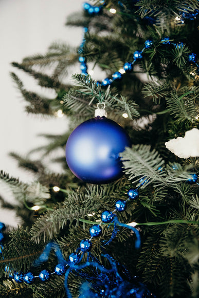 3 in Matte Blue Polish Bauble