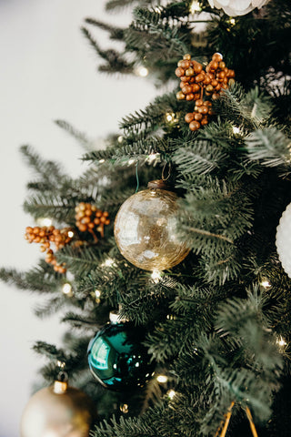 3 in Crackled Glass Bauble