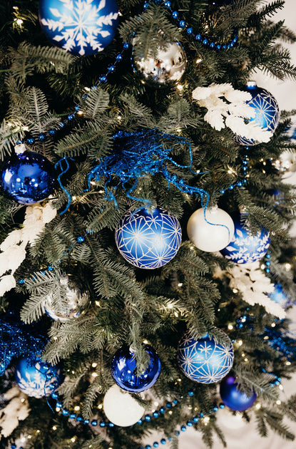 3 in Shiny Blue Polish Bauble