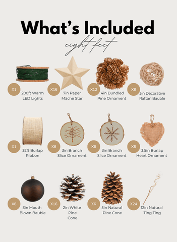 Rustic Tree Decor Set