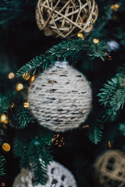 3 in Brown Yarn Ornaments