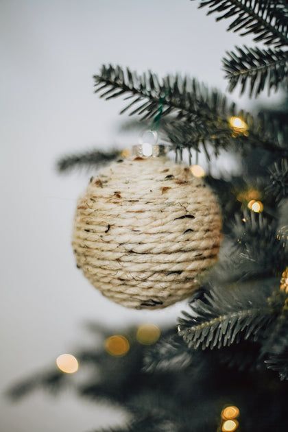 3 in Brown Yarn Ornaments