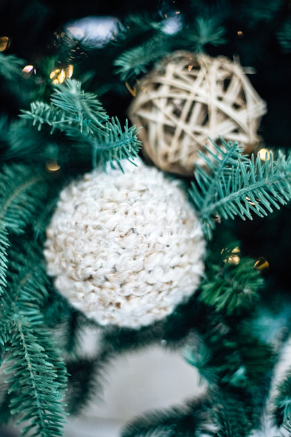 3 in Tan Yarn Ornaments