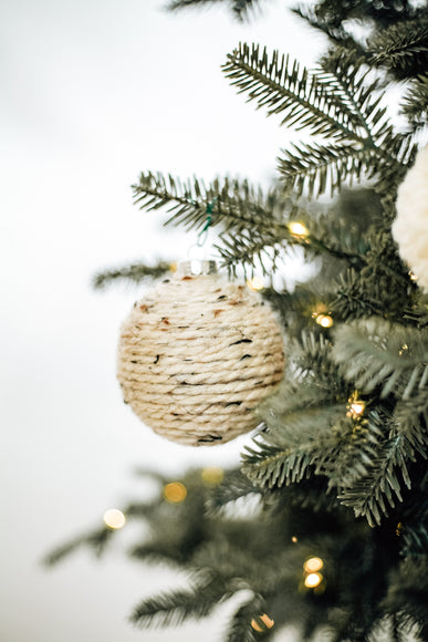 3 in Brown Yarn Ornaments