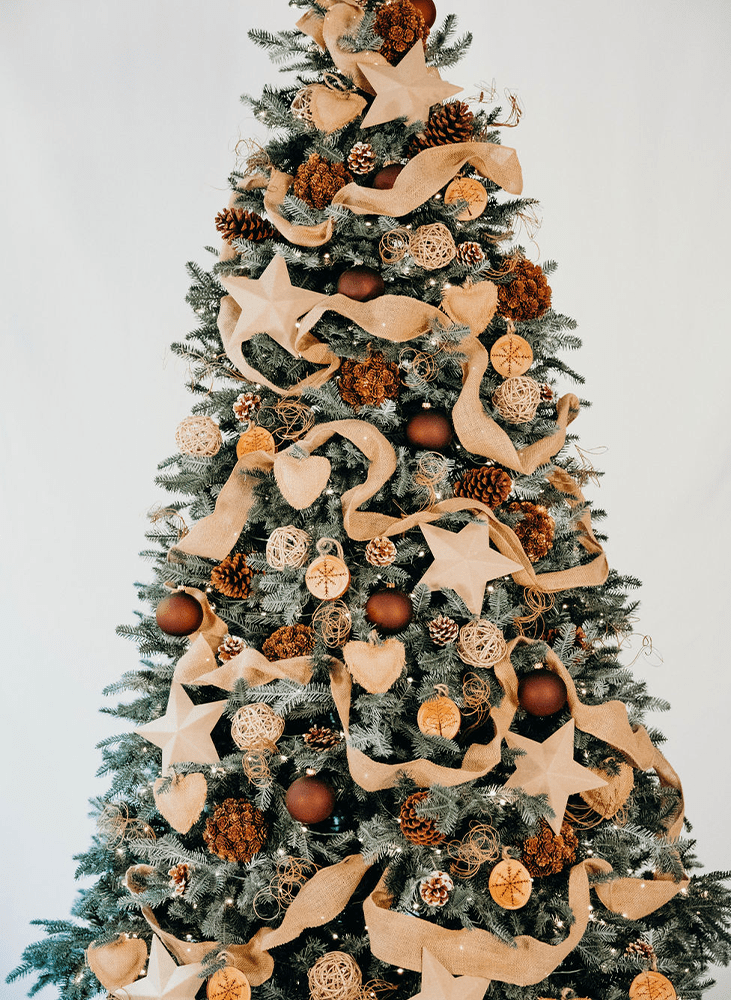 Rustic Christmas tree design