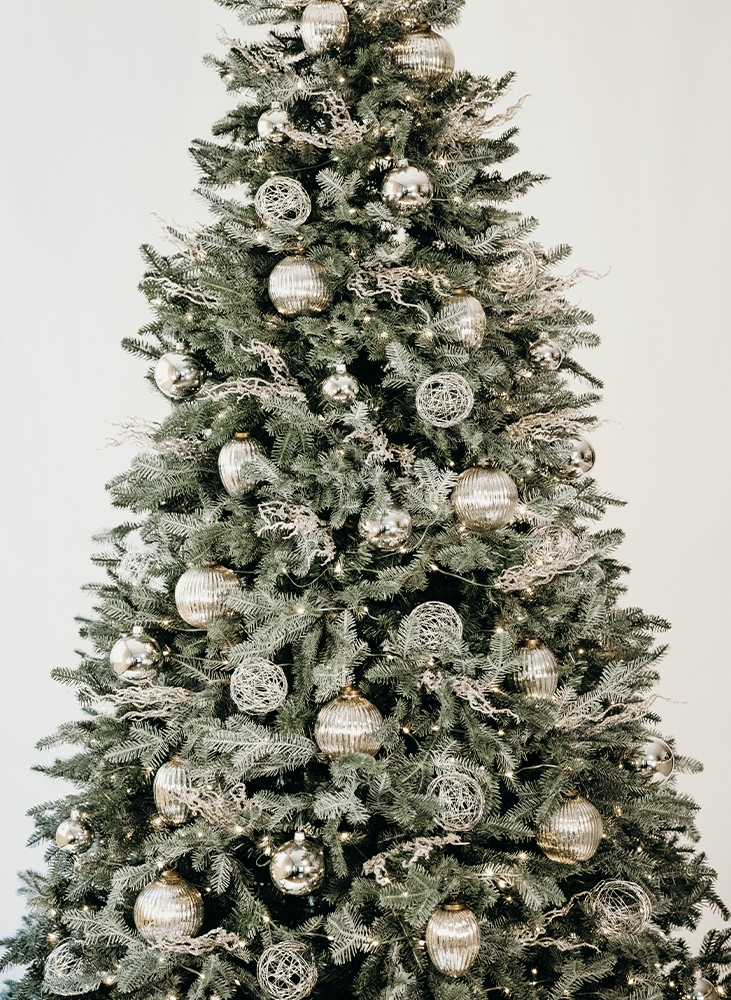 Silver Christmas tree