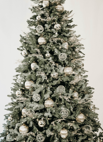 Midnight Silver Tree Decor Set