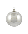 2.5 in Shiny Silver Polish Bauble - Decorent