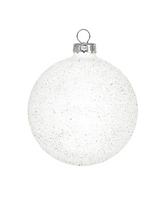 White Glitter Ornament