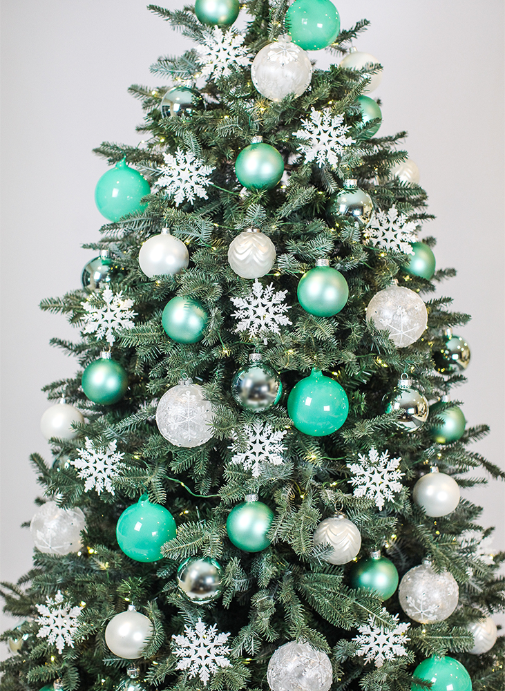 Teal Christmas Tree Design