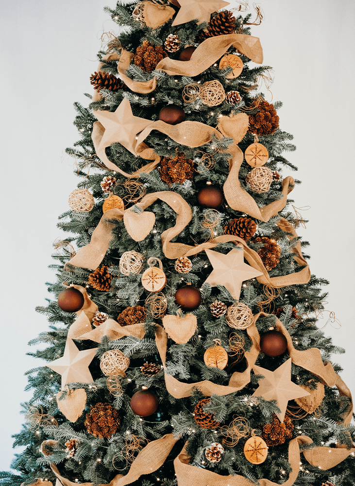 rustic Christmas tree design
