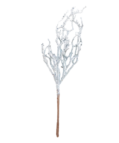 12 in Silver Sparkly Twig