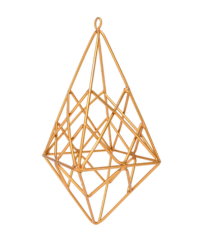 6 in Gold Geometric Ornament