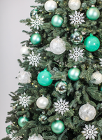 Teal Christmas Tree Ornaments