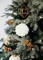 White feathered Christmas ornament