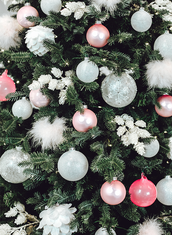 Hot Pink Christmas Tree Ornaments