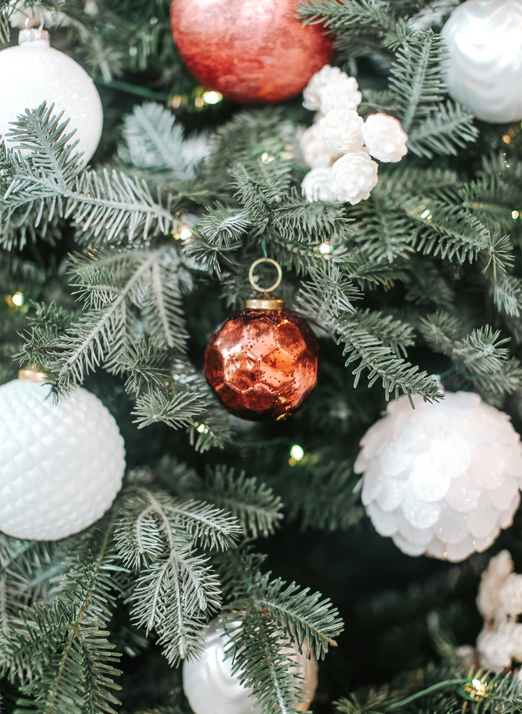 Modern Orange Christmas Ornaments