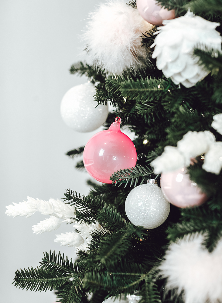 Hot Pink Christmas Ornament