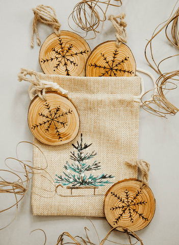 Rustic Tree Decor Set