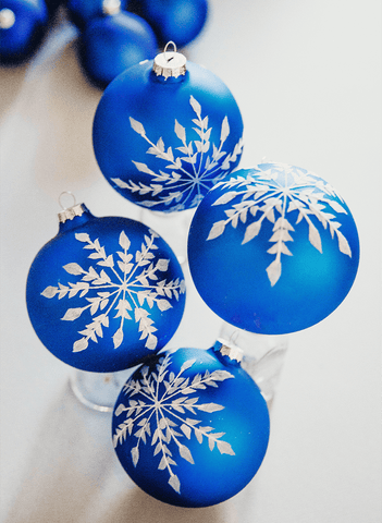 Classic Blue Tree Decor Set