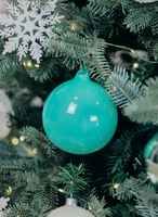 Teal Christmas Ornament