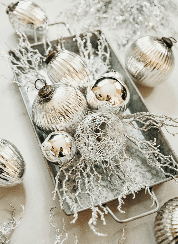 Silver Christmas decor