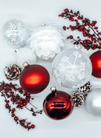 Burgundy Christmas Ornaments