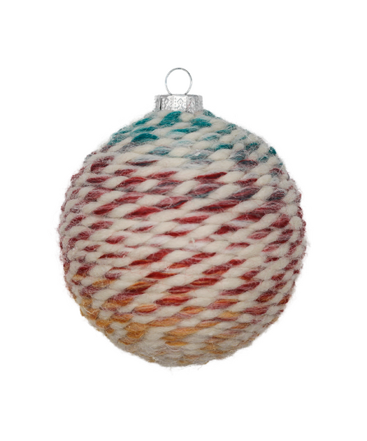 3 in Multi Color Yarn Ornaments