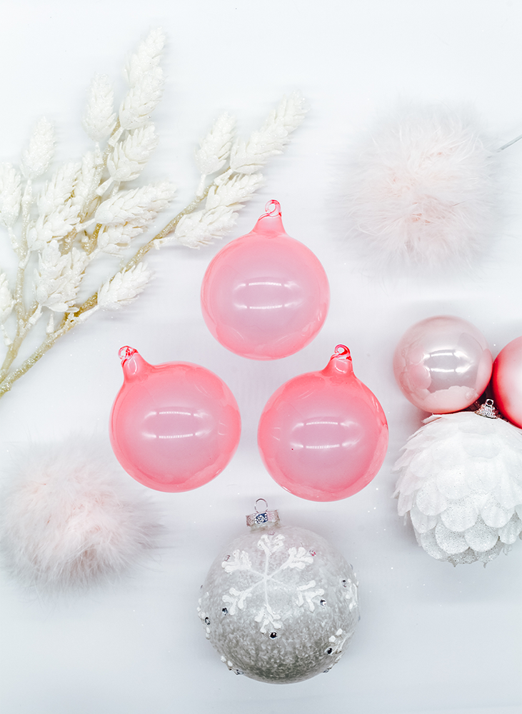 Hot Pink Christmas Baubles