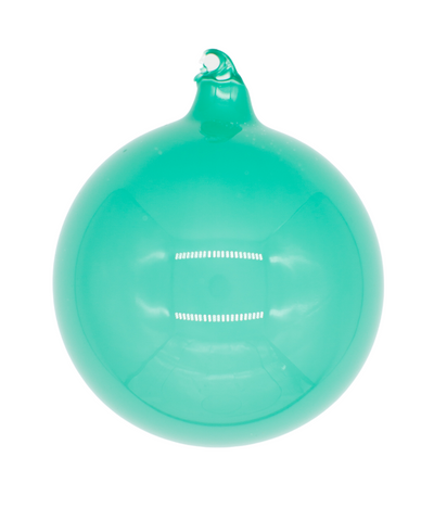 Teal Mouth-Blown Ornament